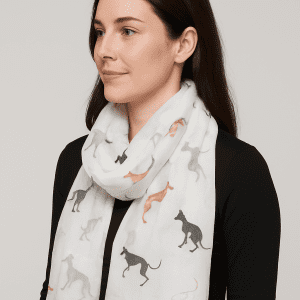 Elegant Lady Scarf Scarves for Dog Lovers