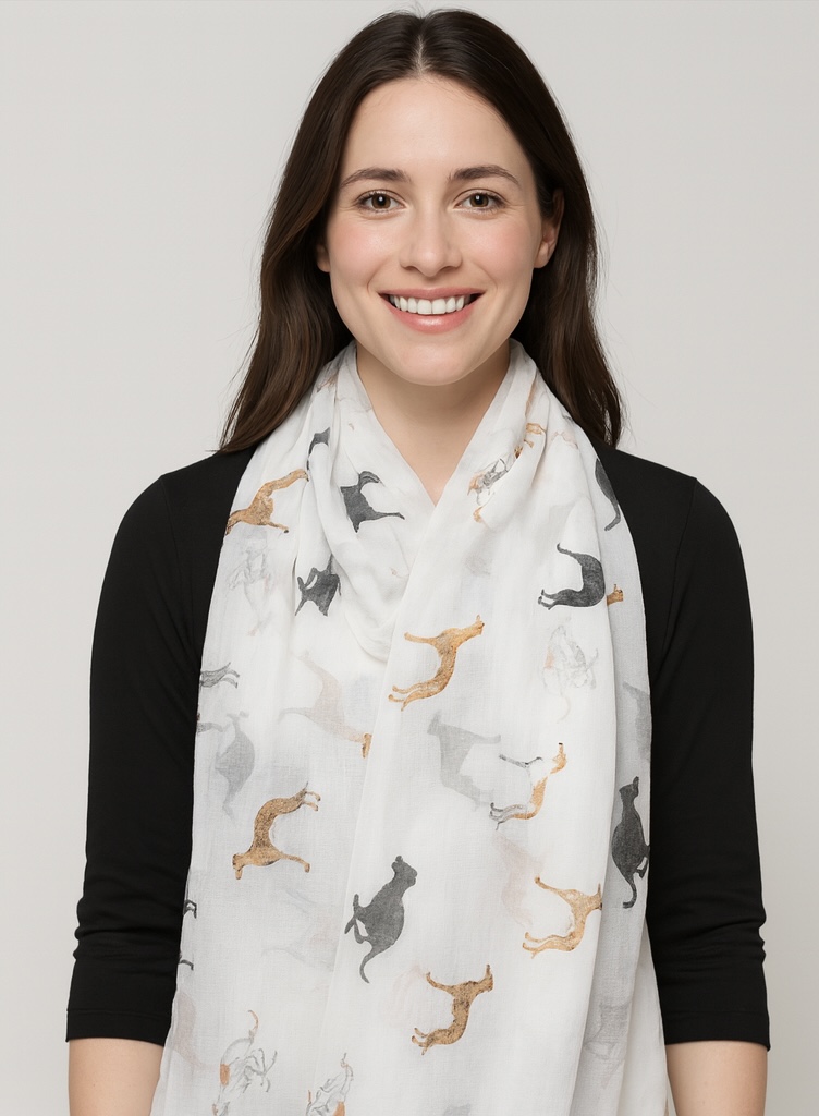 Elegant Lady Scarf Scarves for Dog Lovers - Image 2
