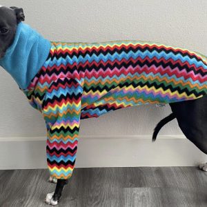 whippet cosy pyjamas - fleece greyhound pyjamas