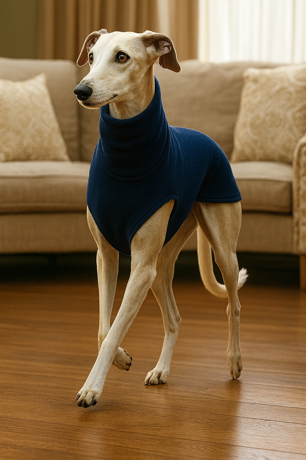 Fleece Jumper for Whippets, Greyhounds & Sighthounds – Warm, Soft & Custom Fit - Image 4