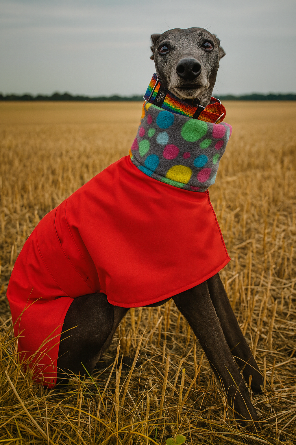 Whippet & Greyhound Waterproof Fleece Lined Dog Coat – Warm Winter RainCoat - Image 6