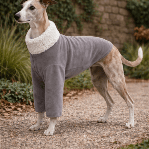 Whippet and greyhound Pyjamas – 2 Leg, Stretchy & Fully Lined In Sherpa